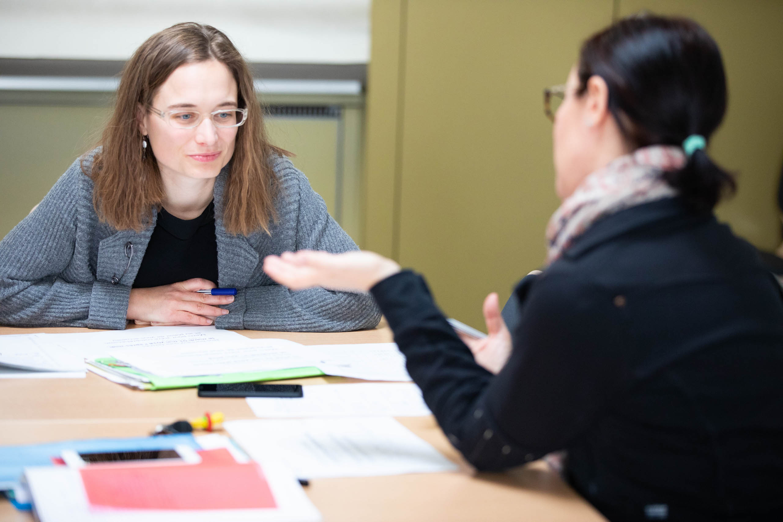Jeanine Clemenz fällt das Sprechen in ungezwungener Atmosphäre leichter.